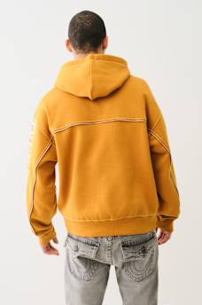 BIG T LOGO ZIP TRIM HOODIE, image 4