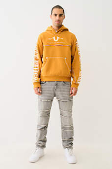 BIG T LOGO ZIP TRIM HOODIE, image 5