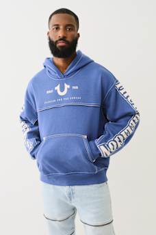 BIG T LOGO ZIP TRIM HOODIE, image 4