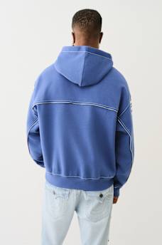 BIG T LOGO ZIP TRIM HOODIE, image 5