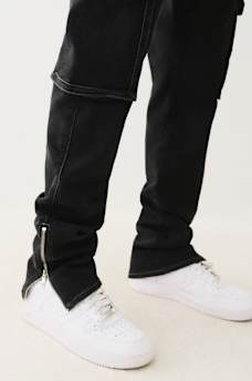 ROCCO STACKED ZIP HEM CARGO SKINNY JEAN, image 2