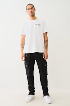 ROCCO STACKED ZIP HEM CARGO SKINNY JEAN, image 7