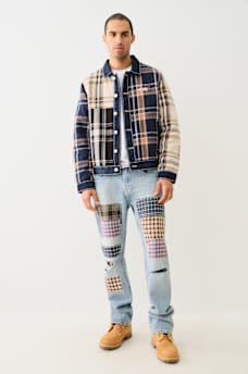 RICKY BIG T PATCHWORK APPLIQUE STRAIGHT JEAN, image 6