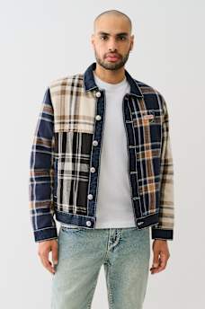 BIG T PATCHWORK PLAID JACKET, image 1