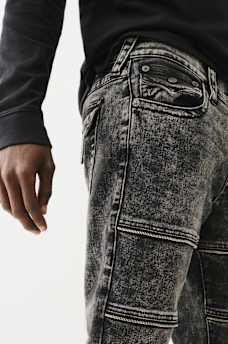 ROCCO STACKED ZIPPER SKINNY JEAN, image 2
