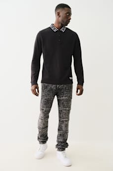 ROCCO STACKED ZIPPER SKINNY JEAN, image 6