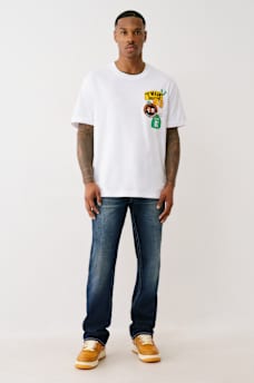 RICKY EMBROIDERED POCKET STRAIGHT JEAN, image 7