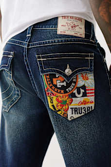 RICKY EMBROIDERED POCKET STRAIGHT JEAN, image 1