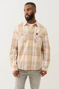 LONG SLEEVE PLAID WORKWEAR SHIRT, image 3