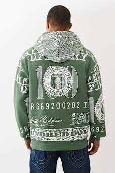 TRUE MONEY FLEECE HOODIE, image 2