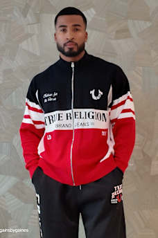 RACING RAGLAN ZIP SWEATER, image 1