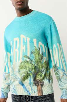 PALM TREE KNIT SWEATER, image 1