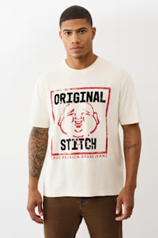 FLOCKED ORIGINAL STITCH TEE, image 2