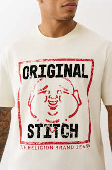FLOCKED ORIGINAL STITCH TEE, image 1