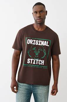 FLOCKED ORIGINAL STITCH TEE, image 1