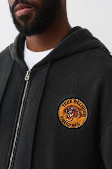 VINTAGE TIGER ZIP HOODIE, image 4
