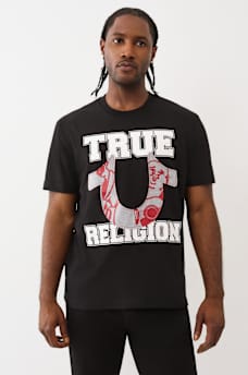 TERRY HORSESHOE APPLIQUÉ TEE, image 2
