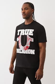 TERRY HORSESHOE APPLIQUÉ TEE, image 3