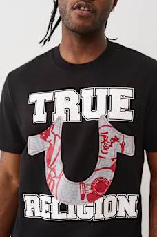 TERRY HORSESHOE APPLIQUÉ TEE, image 1