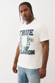 TERRY HORSESHOE APPLIQUÉ TEE, image 3