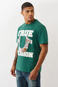 TERRY HORSESHOE APPLIQUÉ TEE, image 3