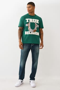 TERRY HORSESHOE APPLIQUÉ TEE, image 5