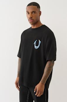 PAINTED PUFF PRINT HORSESHOE OVERSIZED TEE, image 3