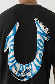 PAINTED PUFF PRINT HORSESHOE OVERSIZED TEE, image 5