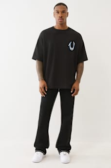 PAINTED PUFF PRINT HORSESHOE OVERSIZED TEE, image 6