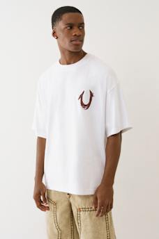 PAINTED PUFF PRINT HORSESHOE OVERSIZED TEE, image 5