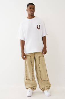 PAINTED PUFF PRINT HORSESHOE OVERSIZED TEE, image 6