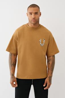 PAINTED PUFF PRINT HORSESHOE OVERSIZED TEE, image 2