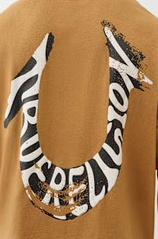 PAINTED PUFF PRINT HORSESHOE OVERSIZED TEE, image 5