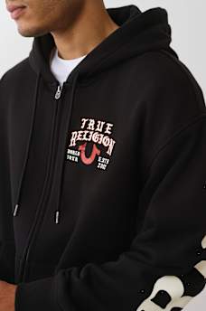 SCRIPT LOGO  ZIP HOODIE, image 4