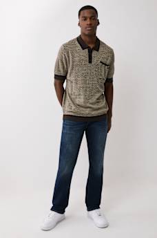 WOVEN KNIT POLO SHIRT, image 5