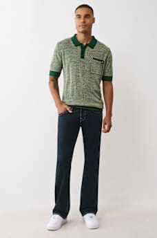 WOVEN KNIT POLO SHIRT, image 5