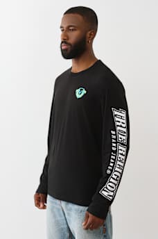 PUFF PRINT HORSESHOE LONG SLEEVE TEE, image 3