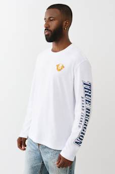 CAMISETA DE MANGA LARGA CON ESTAMPADO DE HERRADURA EN RELIEVE, image 3