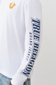 CAMISETA DE MANGA LARGA CON ESTAMPADO DE HERRADURA EN RELIEVE, image 5