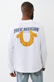 CAMISETA DE MANGA LARGA CON ESTAMPADO DE HERRADURA EN RELIEVE, image 1