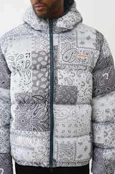 BANDANA PRINT PUFFER JACKET, image 4