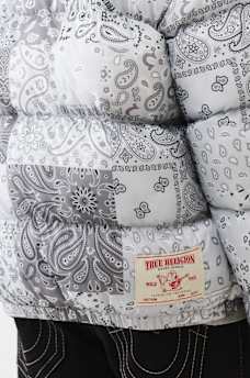 BANDANA PRINT PUFFER JACKET, image 5