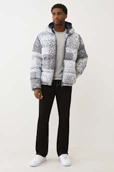 BANDANA PRINT PUFFER JACKET, image 6