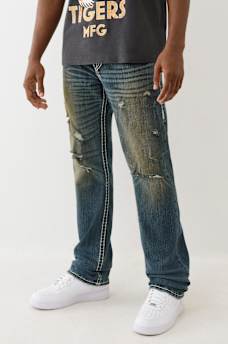 RICKY SUPER T DISTRESSED STRAIGHT JEAN  34", image 3
