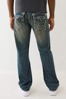 RICKY SUPER T DISTRESSED STRAIGHT JEAN  34", image 5