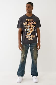 RICKY SUPER T DISTRESSED STRAIGHT JEAN  34", image 6