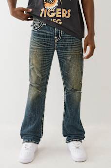 RICKY SUPER T DISTRESSED STRAIGHT JEAN  34", image 1