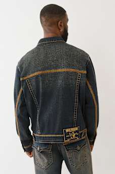 SUPER T FLATLOCK DENIM TRUCKER JACKET, image 5