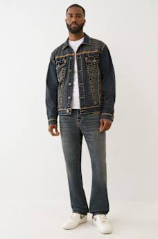SUPER T FLATLOCK DENIM TRUCKER JACKET, image 6