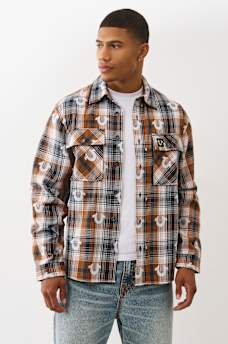 OVERSIZED HORSESHOE FLANNEL SHIRT, image 2